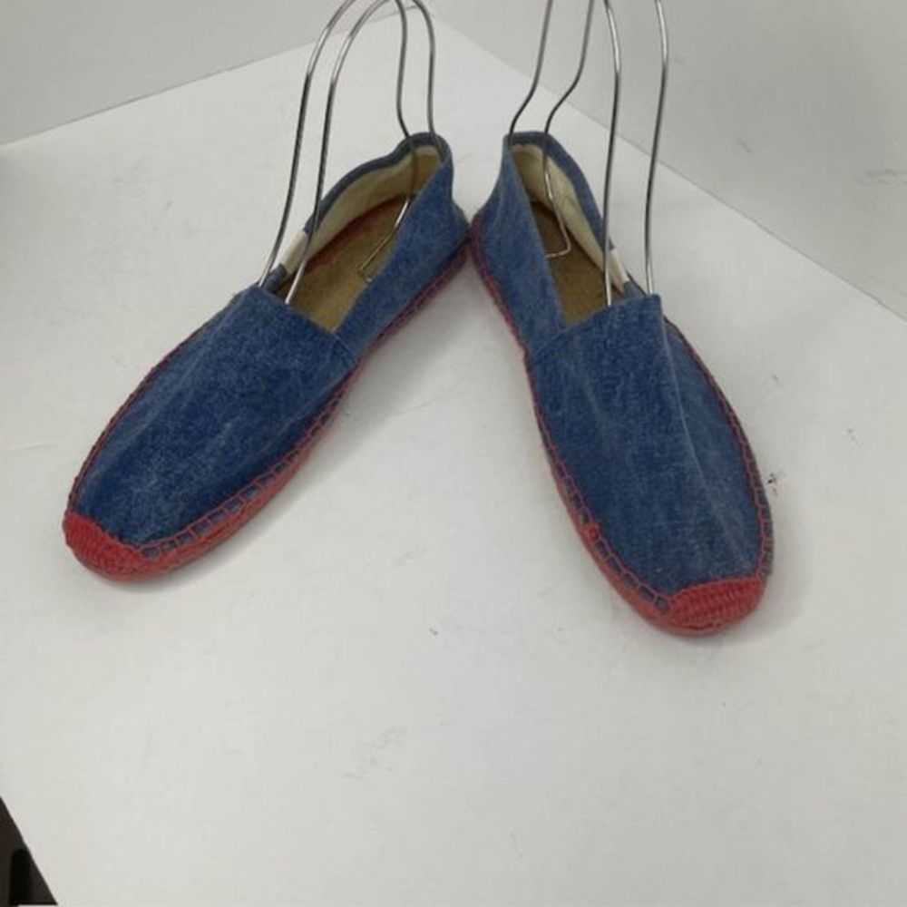 Soludos Blue Denim Espadrilles Flats - Picture 3 of 5